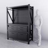 【PRE-ORDER】1.5m(L) 6-Drawer Steel Pegboard Workbench