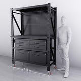 【PRE-ORDER】1.5m(L) 6-Drawer Steel Pegboard Workbench