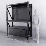 【PRE-ORDER】1.5m(L) 2-Drawer Steel Pegboard Workbench