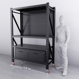 【PRE-ORDER】1.5m(L) 2-Drawer Steel Pegboard Workbench