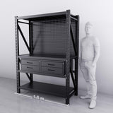 【PRE-ORDER】1.5m(L) 4-Drawer Steel Pegboard Workbench