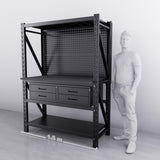 【PRE-ORDER】1.5m(L) 4-Drawer Steel Pegboard Workbench