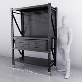 【PRE-ORDER】1.5m(L) 4-Drawer Steel Pegboard Workbench