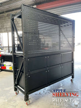 【PRE-ORDER】2m(L) 9-Drawer Steel Pegboard Workbench