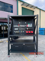 【PRE-ORDER】1.5m(L) 2-Drawer Steel Pegboard Workbench