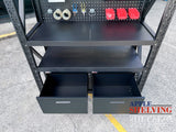 【PRE-ORDER】1.5m(L) 2-Drawer Steel Pegboard Workbench