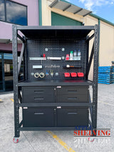【PRE-ORDER】1.5m(L) 6-Drawer Steel Pegboard Workbench