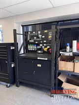 【PRE-ORDER】1.2m(L) 2-Drawer & Cabinet Steel Pegboard Workbench