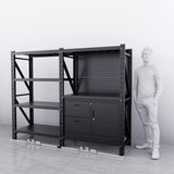 【PRE-ORDER】1.2m(L) 2-Drawer & Cabinet Steel Pegboard Workbench