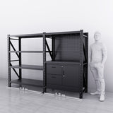 【PRE-ORDER】1.2m(L) 2-Drawer & Cabinet Steel Pegboard Workbench