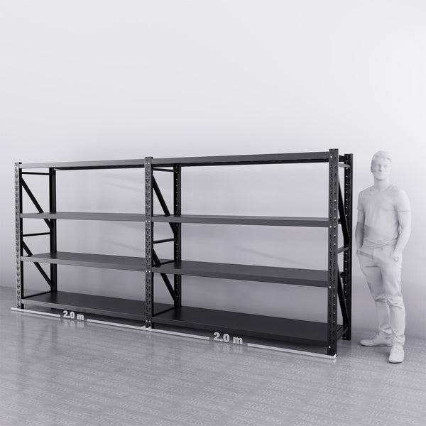 4m*1.8m*0.6m 2000KG (W*H*D) Connecting Shelving