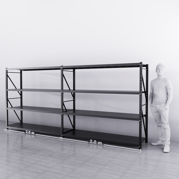 4m*1.8m*0.6m 1600KG (W*H*D) Connecting Shelving