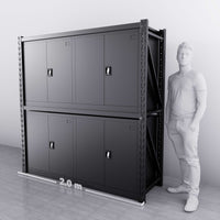2m(L) 4 Cabinets Steel Storage Unit