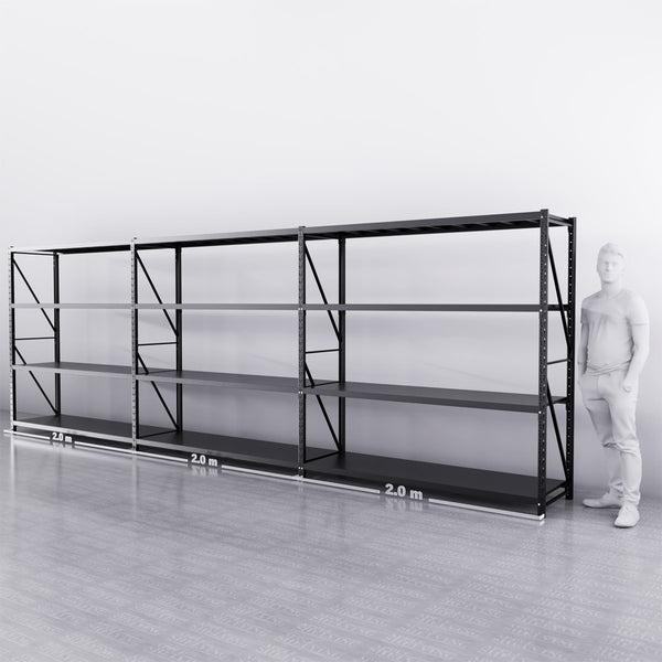 6m*2m*0.6m 2400KG (W*H*D) Connecting Shelving