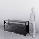 2m(L) 3-Drawer Steel Workbench