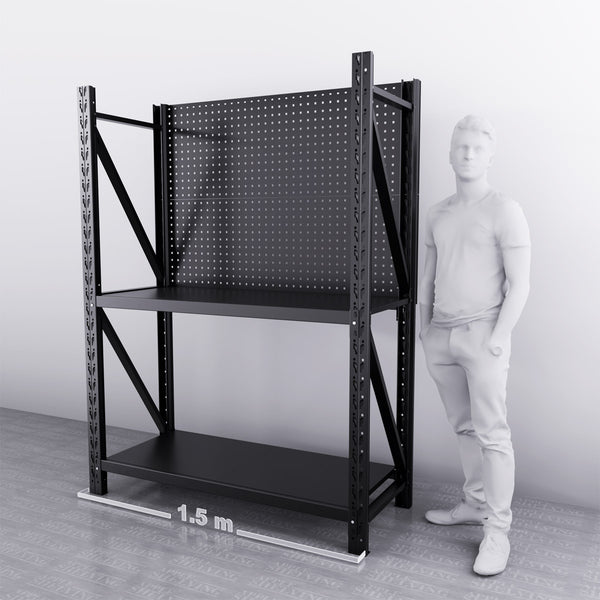 【PRE-ORDER】1.5m(W) 2-Shelf Workbench With 2 Pegboards