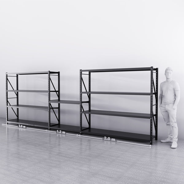 【PRE-ORDER】5.2m*1.8m*0.5m 1500KG (W*H*D) Connecting Shelving With Workstation