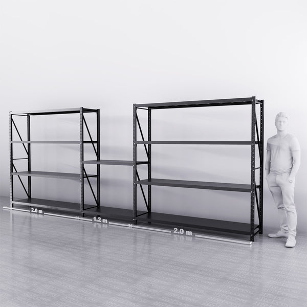 【PRE-ORDER】5.2m*2m*0.5m 1500KG (W*H*D) Connecting Shelving With Workstation