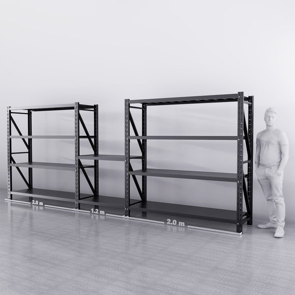 【PRE-ORDER】5.2m*2m*0.6m 2500KG (W*H*D) Connecting Shelving With Workstation