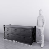 2m(L) 12-Drawer Steel Workbench