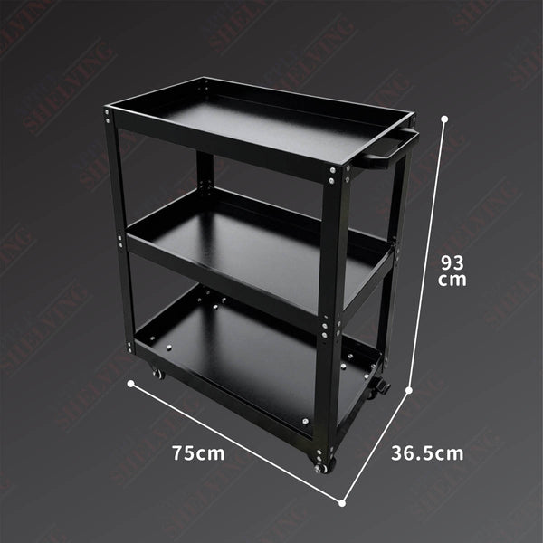【PRE-ORDER】3-Tier Knock-Down Service Cart (Tier Load: 30kg)