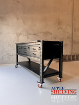 2m(L) 6-Drawer Steel Workbench