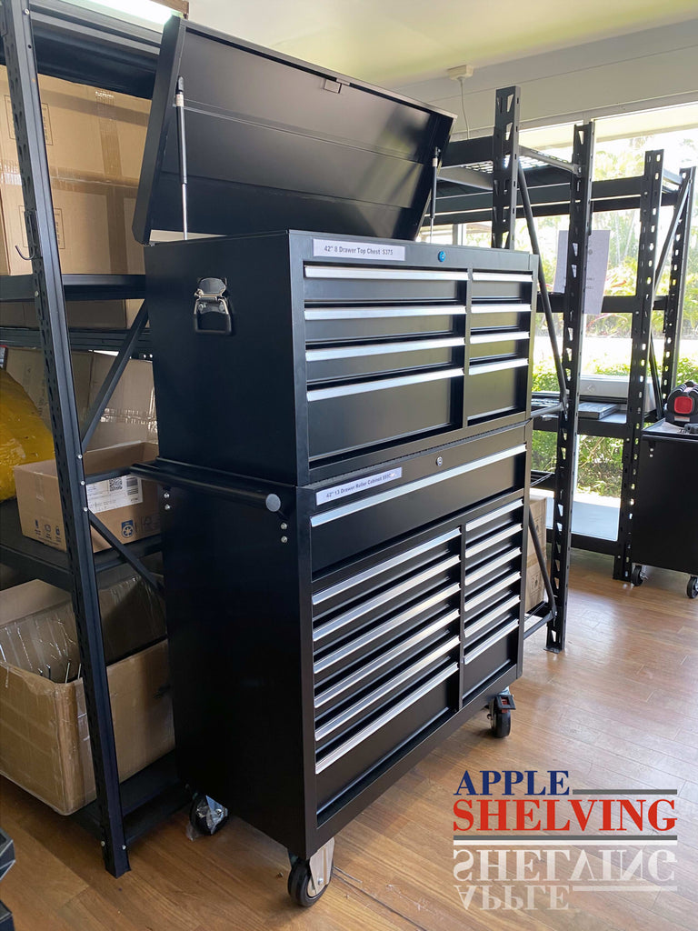 Combo Deal 42'' 21Drawer Roller Toolbox Apple Shelving