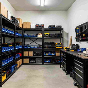 How to Build an Efficient Workshop: Steel Shelving & Workbench Layout Ideas