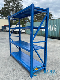 Blue Shelving 2x2x0.6m Shelf load: 250KG
