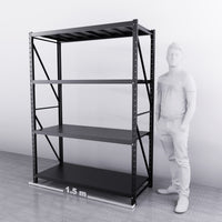 1.5m*2m*0.6m 800KG (W*H*D) Steel Shelving