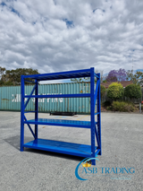 Blue Shelving 2x2x0.6m Shelf load: 250KG