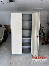 2-Door Storage Cabinet Lockable Cupboard (Steel)
