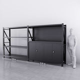 2m(L) Cabinets Steel Pegboard Workbench