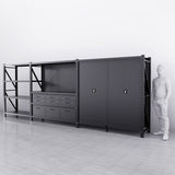 【PRE-ORDER】9-Drawer Pegboard Workbench w 2 Cabinets & Shelving