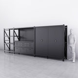 【PRE-ORDER】9-Drawer Pegboard Workbench w 2 Cabinets & Shelving