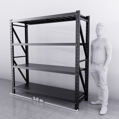 2m*2m*0.6m 1000KG (W*H*D) Steel Shelving