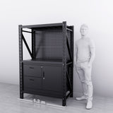 1.2m(L) 2-Drawer & Cabinet Steel Pegboard Workbench