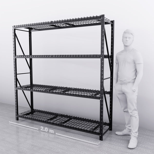 2m*2m*0.5m 800KG (W*H*D) Wire Shelving