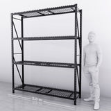 2m*2.4m*0.5m 800KG (W*H*D) Wire Shelving