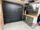 2m(L) 9-Drawer & 2 cabinets Steel Storage Unit