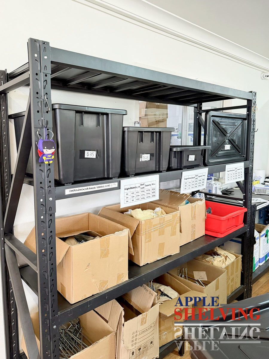 Heavy-Duty Black Storage Plastic Containers – Stackable 30L / 52L / 70L ...