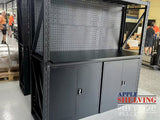 【PRE-ORDER】2m(L) Cabinets Steel Pegboard Workbench