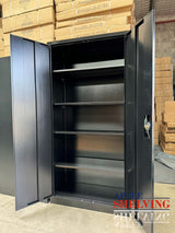 2-Door Heavy-Duty Storage Lockable Cupboard (4-shelf)