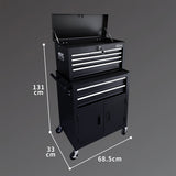 24'' 8-Drawer Steel Tool Chest &amp; Roller Cabinet
