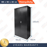 2-Door Heavy-Duty Storage Lockable Cupboard (4-shelf)