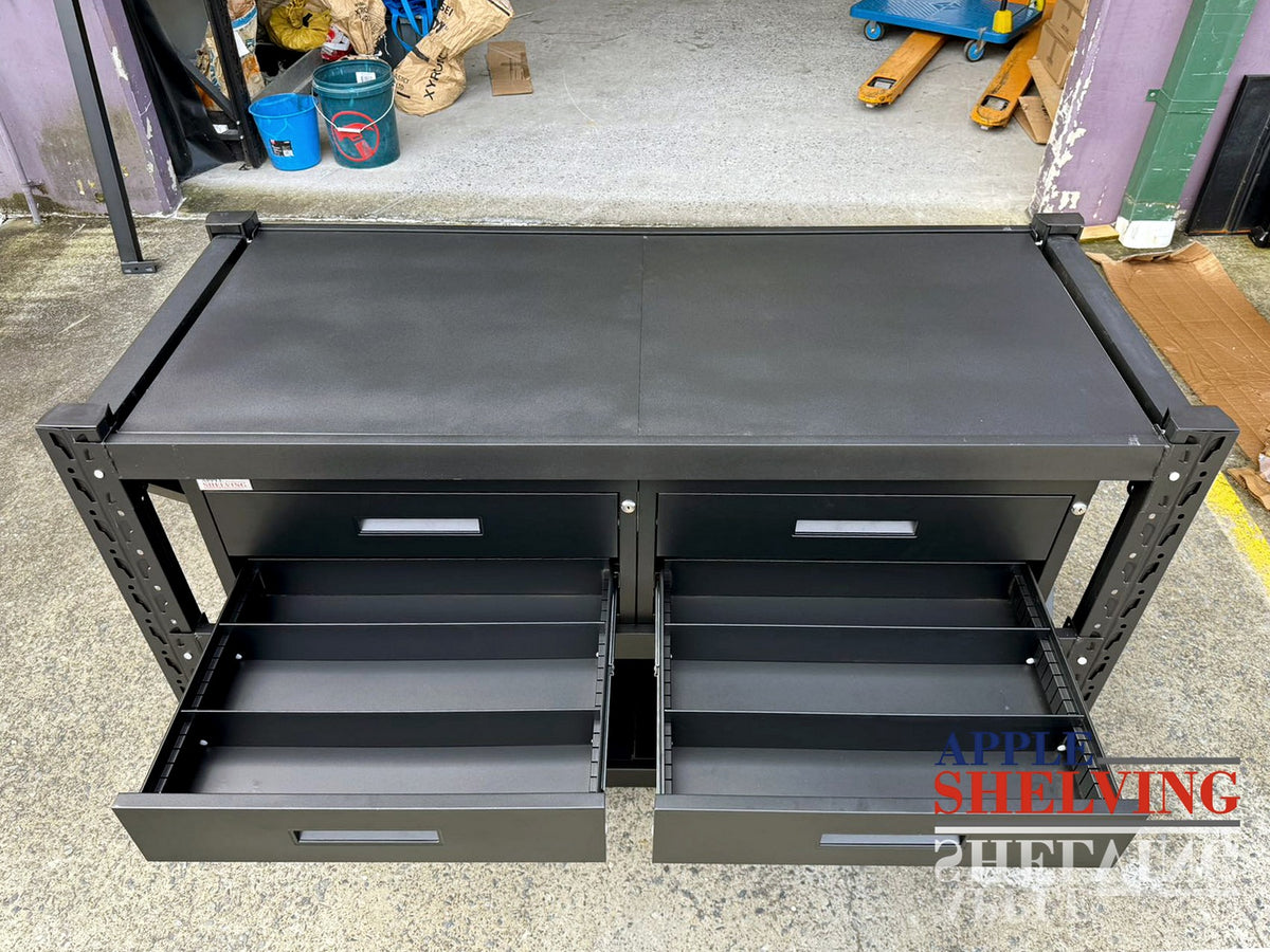 1.5m Steel Workbench with 4 Drawers – Compact, Modular & Heavy-Duty ...