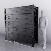 30-Drawer Steel Storage Unit