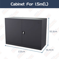 93.5(H)*133(W) 2-Shelf Lockable Cupboard