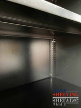 2-Door Storage Cabinet Lockable Cupboard (Steel)