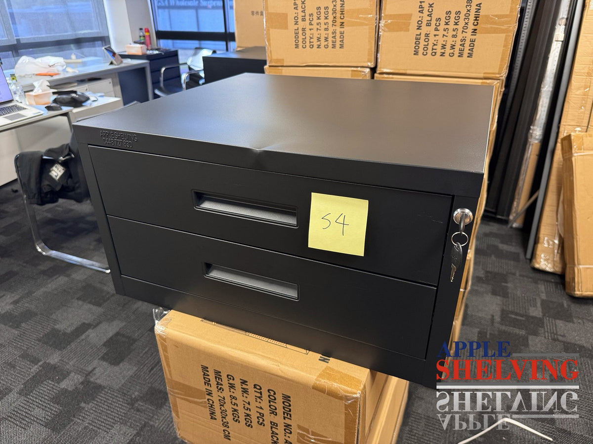 【Dent】Double Drawer Unit Lockable SKU:S4 – Apple Shelving